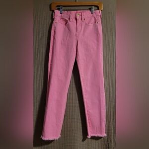 Lilly Pulitzer No Lynn High Rise Slim Ankle Pelican Pink Pants Size 0